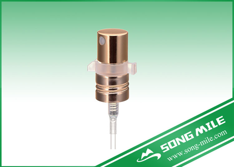 Gold Alumminum Cheap Fine Mist Sprayer for Glass Screw Bottle