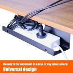 ISO9001 Rohs CE Under Desk Metal Cable Tray for Office Computer Desk Wire