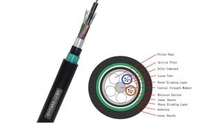 Wholesale Direct Buried Fiber Optic Cable for Direct Burial Applications -20- 70℃ Structure SZ Stranded Loose Tube from china suppliers