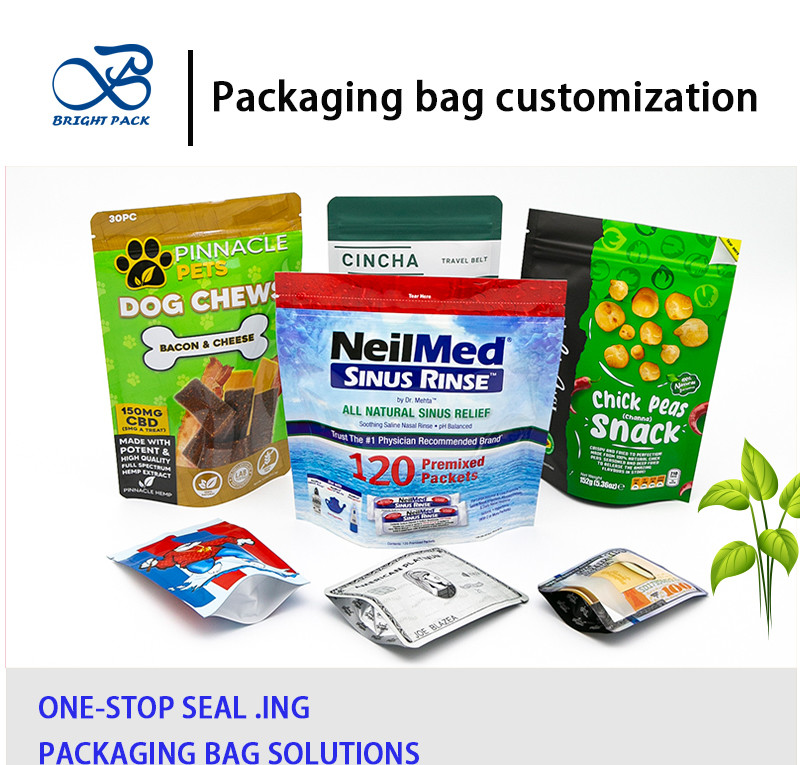 Resealable Plastic Zip Lock Bag Candy Snack Packaging Bags Food Grade