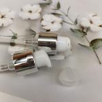 18mm Cosmetic Treatment Cream Pump UV Silver Closure Penguin Head For Serum