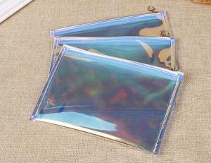 Wholesale Holographic Color Bag Neon Bag Clear Pvc Cosmetic Make Up Bag In Rainbow,Promotional Ladies Girls Gift Bright Neon Candy from china suppliers