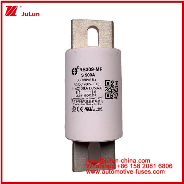 Electric Vehicle 500A 750VDC Drive Power 800A FUSE RS309-MF S Road Tubular