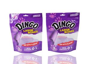 Wholesale Eco - Friendly Printed Aluminum Foil Stand Up Pouch One Side Transparent Metalized from china suppliers