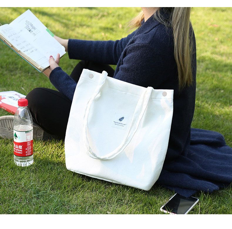 WOMEN'S BAG SIMPLE FASHION CORDUROY BAG CLASS CANVAS BAG SHOULDER BAG CAMPUS CROSSBODY BAG TOTE BAG