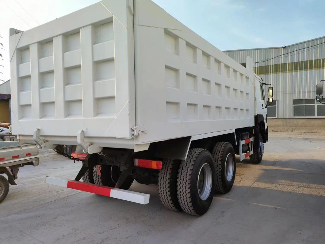 351-450HP Sinotruck HOWO 6*4 White Dump Truck Secondhand Truck 10wheeler