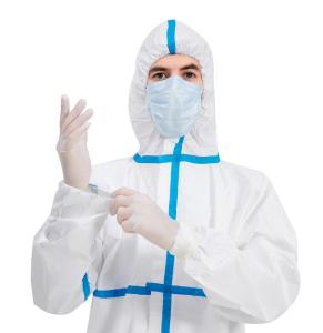 Wholesale Germ free 95 BFE Disposable Protective Coverall Microporous from china suppliers