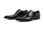 Custom Brogue Brown Brush Off Leather Shoes Comfortable Dress For Men