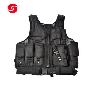 Wholesale Black Police Security Tactical Vest Multifunctional Airsoft Vest from china suppliers