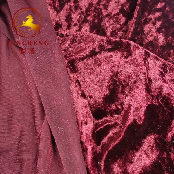 china factory weft knitted velvet/velour/crush velvet for garment and chair
