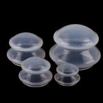 Silicone Vacuum Suction Massage Cups 4 Pcs For Deep Tissue Myofascial Release