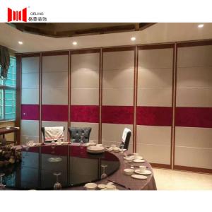 Wholesale Gold Edge 38-45db Soundproof Sliding Folding Wall Partition For Restaurant from china suppliers