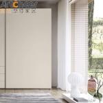 Melamine Finish Plywood Carcase Italian Minimalist Style Sliding Closet Doors