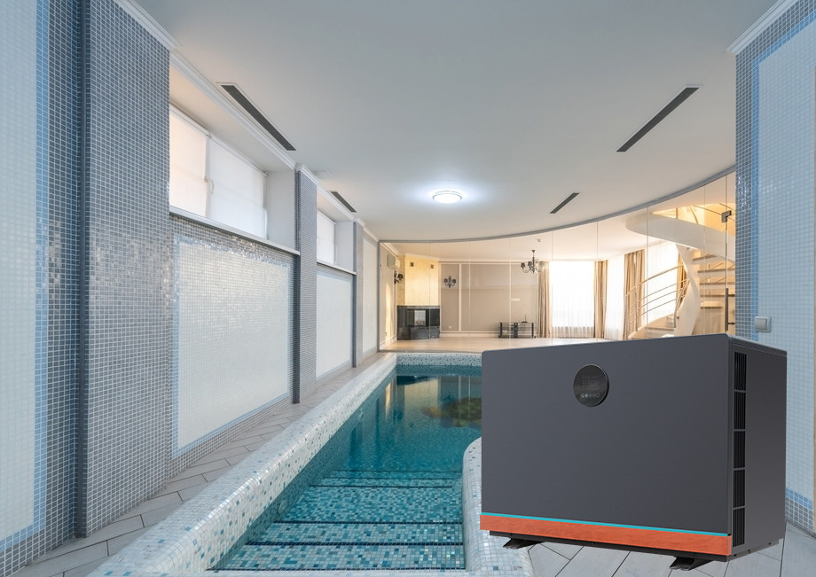 10KW R32 Swimming Pool Inverter Heat Pump Electric water Heater Smart Control CE