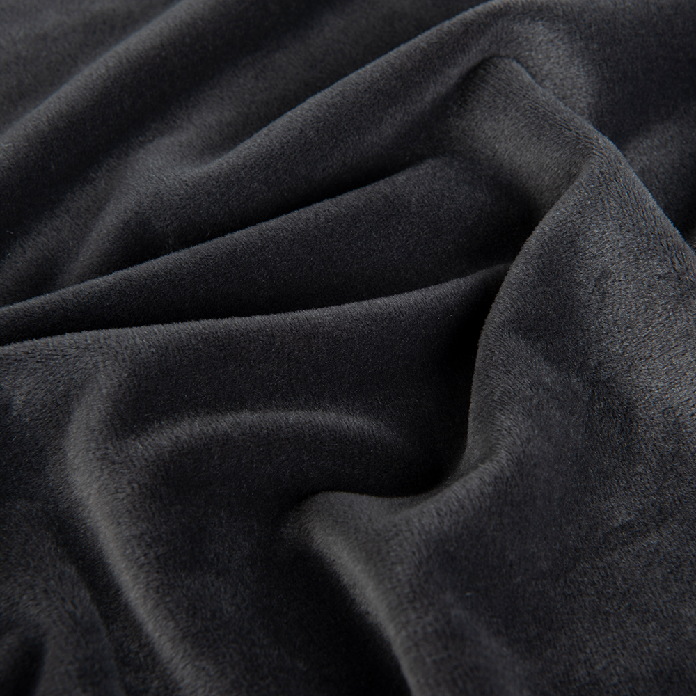 Plain Style 100% Polyester Short Fur Fabric for Home Textile Cushion and Jackets Making