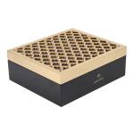 Carving Gold Foil Personalized Wooden Gift Boxes With FSC ISO9001 Certificate