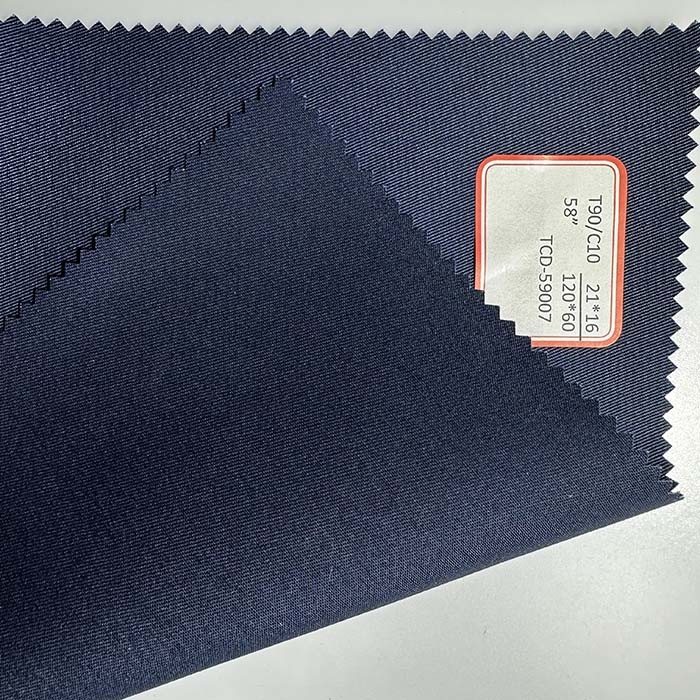 Twill TC90/10 Workwear Fabric 2116 12060 59'' Non Shrinking And Wear Resistant