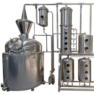 Wholesale 380-440V GHO SUS304 Copper Glass Distiller Still Distilling Column Distillery Equipment from china suppliers