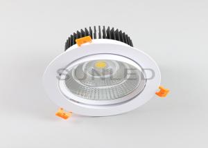 Wholesale Aluminum Lamp Recessed Cob Downlight IP44 High Brightness Flexible Adjustment from china suppliers