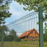 Galvanized Steel 3D Curved Security Welded Fence Panels 50x200mm 50x150mm