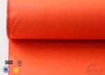 260g 0.25mm Orange PU Coated Fibreglass Fabric Anti Chemical Corrosion