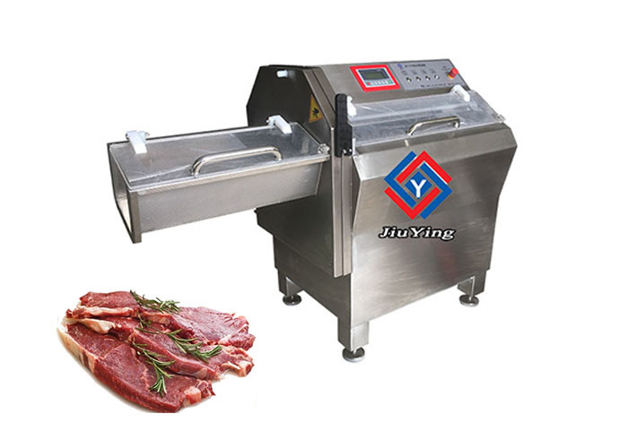 400kg/h Meat Processing Machine Adjustable Cutting Size Frozen Cheese Suasage Slicing Machine