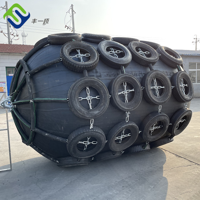 Black Color Long Term Service Life Dock Pneumatic Marine Rubber Fender