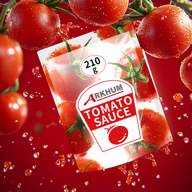 Low Fat 180g Bagged Tomato Paste In Pouch With 2562 Mg Sodium Per 100 G