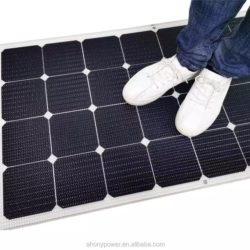 boat builder yacht shipyard durable Electric Car Flexible Walkable Solar Panels 160w off grid