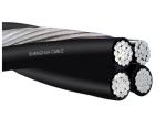 Aerial Bundled XLPE Insulated Power Cable Quadruplex Wire Eco Friendly