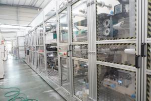 Wholesale High Speed I Shape Full Servo Diaper Making Machine 3 Phase 380VAC from china suppliers