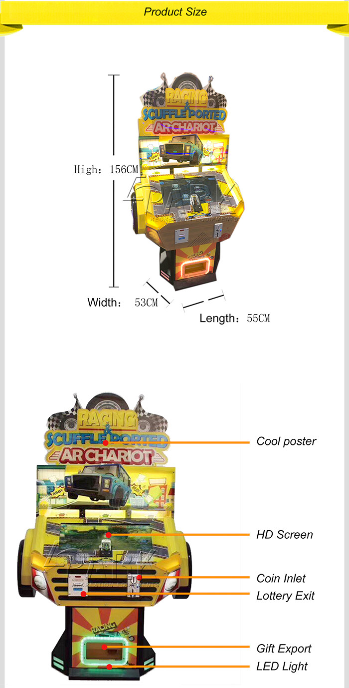AR Chariot Touch - Screen Arcade Racing Simulator / Video Lottery Game Machine