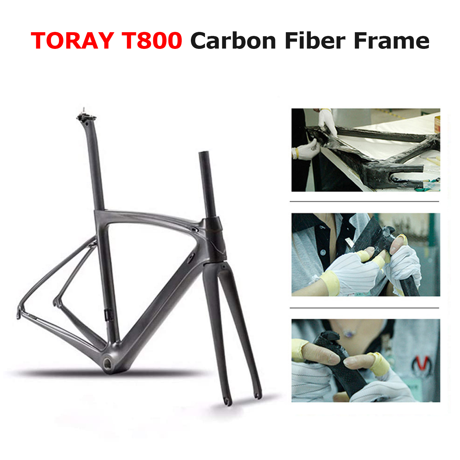 9kg Carbon Gravel Road Bike , Dark Red 54cm Frame Bike 22 Speed