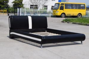 Wholesale Bendwood Faux Leather Bed OED OMD Black Upholstered Double Bed Frame from china suppliers
