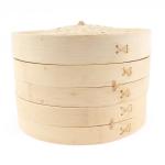 Customized Logo Acceptable Bamboo Steamer Basket Food Grade Food Dumplings