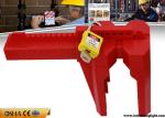 Red Adjustable Industrial Valve Lock Out Osha Standard 6 Padlocks Available