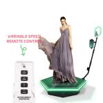Glass Platform RGB Wireless 360 Photo Booth Selfie Video Machine For Wedding