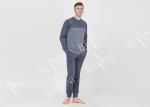 Custom Design Warm Mens Luxury Sleepwear 2 Piece Sets Breathable Quick Dry