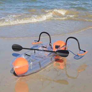 Wholesale PC Sheet Water Sports Boat , Durable Double Fishing Kayak With Foot Pedals from china suppliers