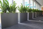 Wholesale Fiberglass Resin Flower Planters Modern Style FRP Plant Pots For Decor