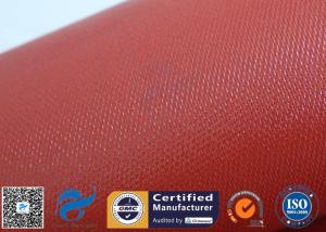 Wholesale Red Silicone Coated Fiberglass Fabric 34oz 0.85MM 39.4 Inch Heavy Duty from china suppliers