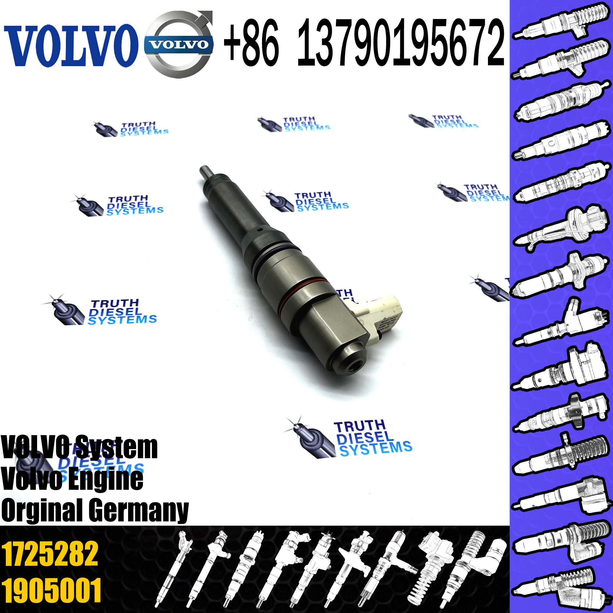 New Injector BEBJ1A00001 BEBJ1A00101 BEBJ1A00201 BEBJ1A05001 For DAF 1661060 1660160 01905002 1820820 1905002