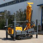 55KW Power 180m Deep Crawler Mounted Water Well Drilling Rig Machine