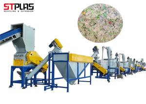 Wholesale 1000kg/H Filament Waste PET Bottle Recycling Machine With Hot Wash from china suppliers