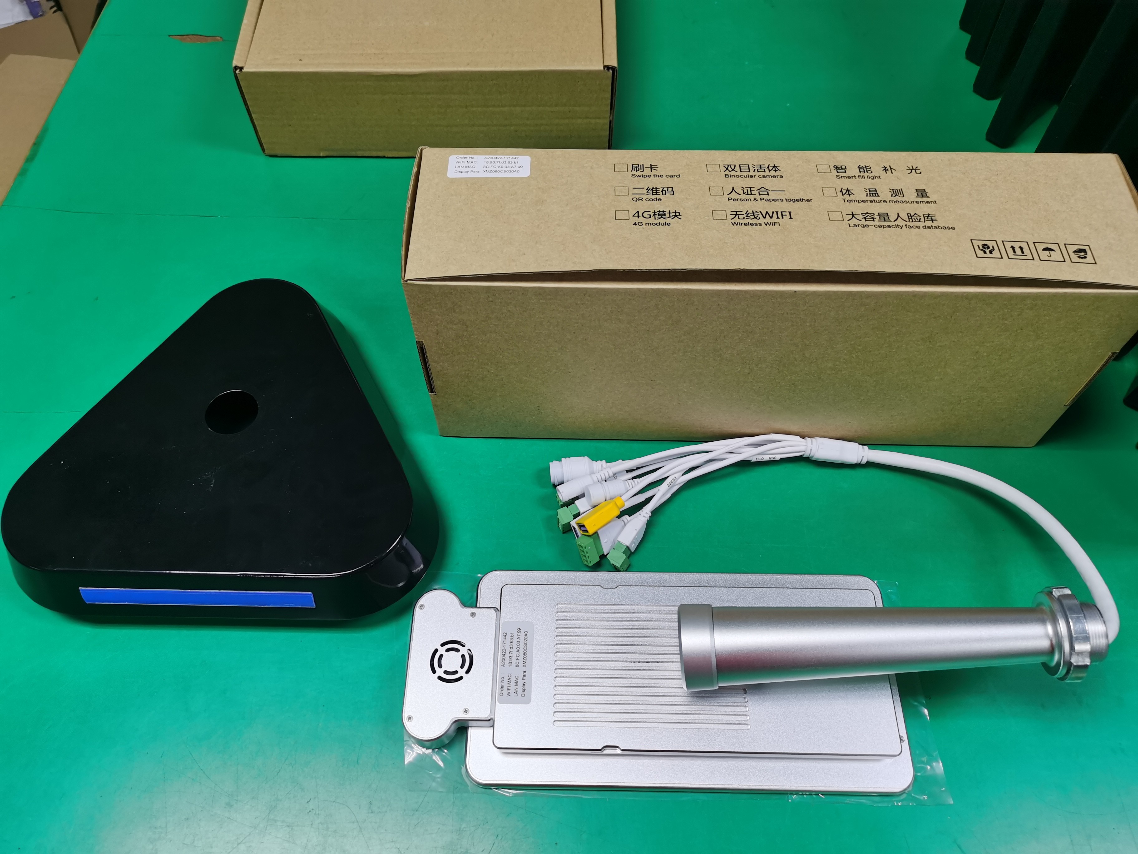 Upgraded 8 inch Wall mount Face Temperature Detecting Control Panel Android OS POE Ethernet Powering