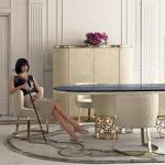 1800x900mm Contemporary Luxury Dining Table 0.76m High End Modern