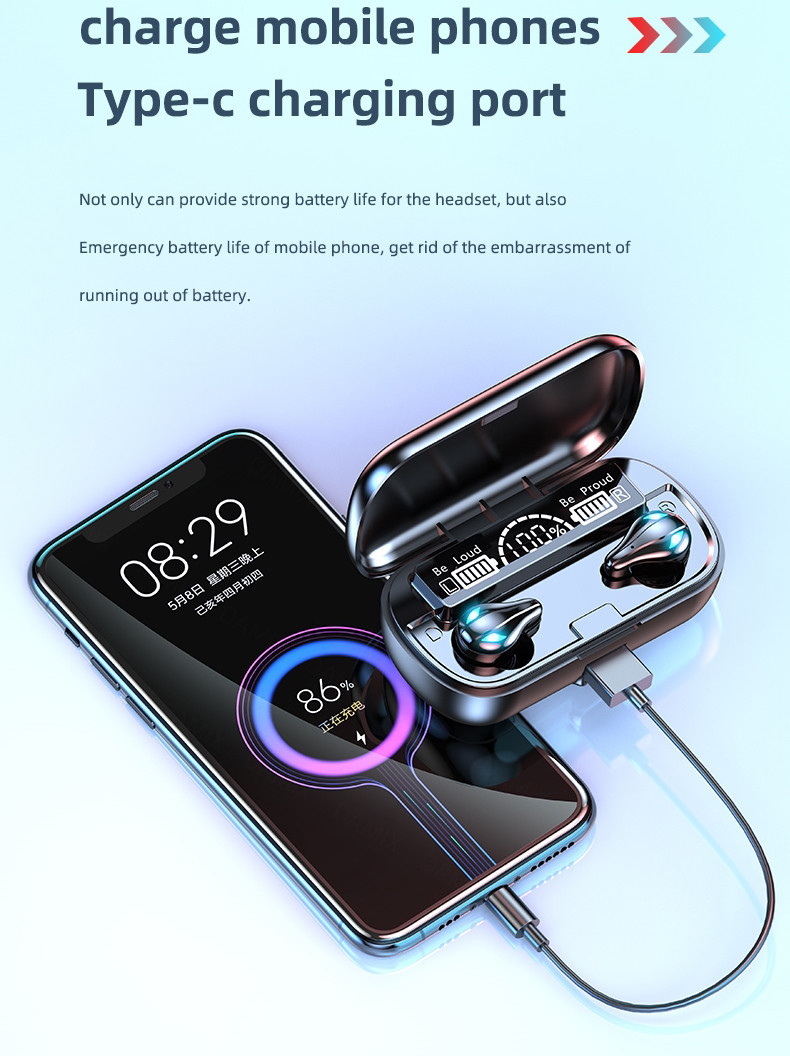 IPX5 Waterproof Wireless Gaming Earbuds HSP BLE 20KHz With Mic No Delay