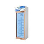 5 Layers Shelves Silver Champagne Color Glass Door Freezer For Frozen Sea Food