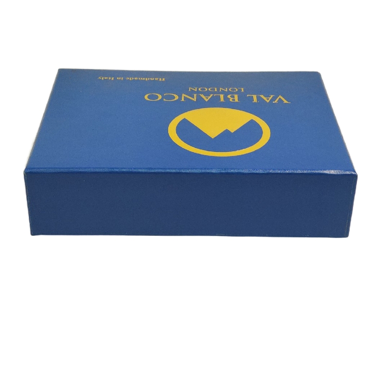 Recyclable Blue Paper Slide Open Cardboard Drawer Packaging for Elegant Skincare