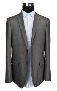 Wholesale Tailored Mens Knit Fabric Blazer White Dots Printed Breathable Ant Wrinkle from china suppliers